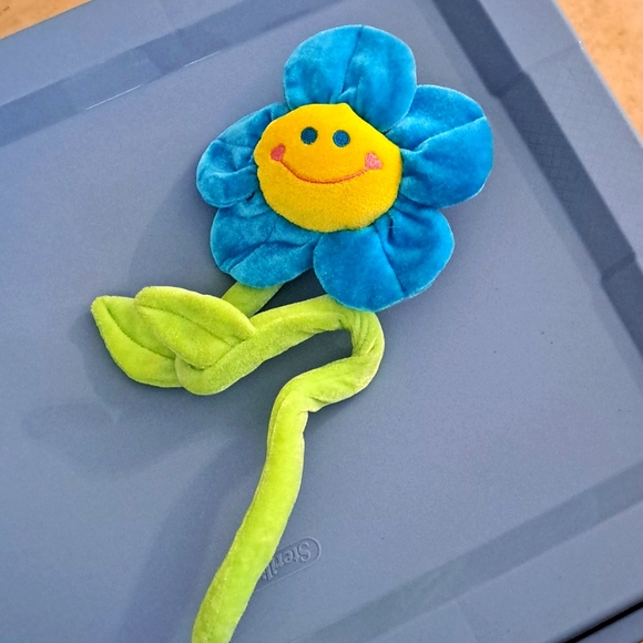 Set of 5 vintage Carousel toy posable flowers - Picture 4 of 4